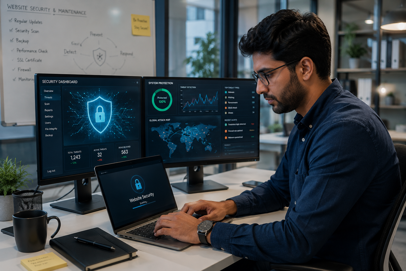 Website vulnerability assessment for an Ajman enterprise